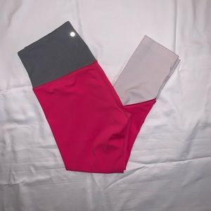 Kate Spade Pink Grey and White High Waist Leggings